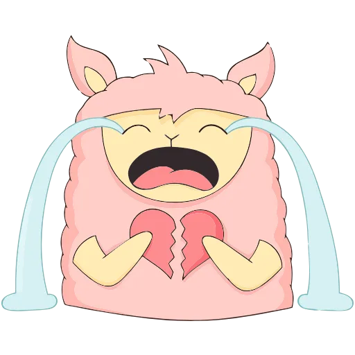💔 Эмодзи «Лама Молли» для Telegram