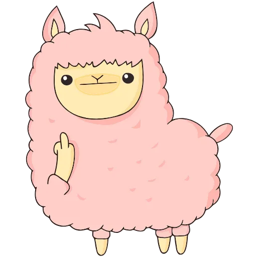 🖕 Эмодзи «Лама Молли» для Telegram