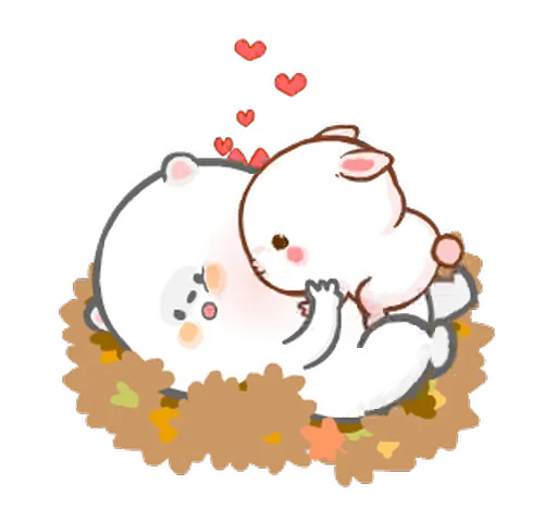😘 Стикер «Molly & Peter» для Telegram