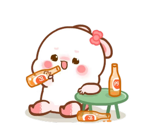 🥴 Стикер «Molly & Peter» для Telegram