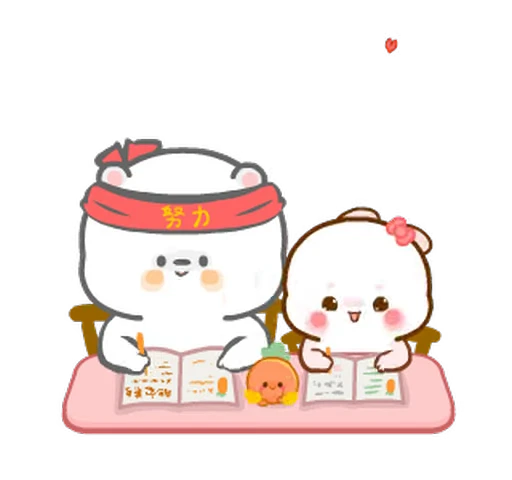 😘 Стикер «Molly & Peter» для Telegram