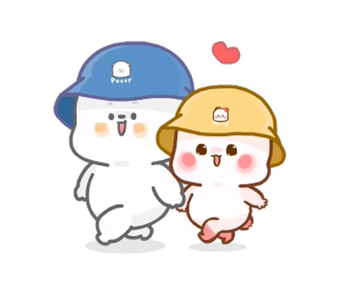👫 Стикер «Molly & Peter» для Telegram