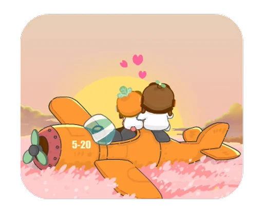 💞 Стикер «Molly & Peter» для Telegram
