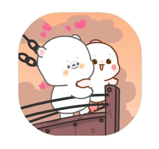 Стикерпак Molly & Peter для Telegram