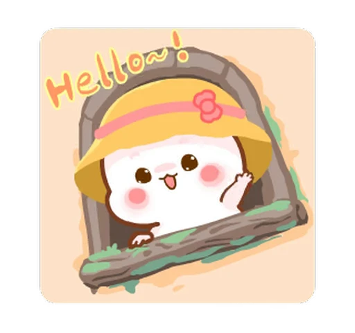 👋 Стикер «Molly & Peter» для Telegram