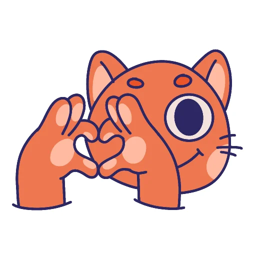 ❤️ Стикер «MOM The Cat» для Telegram