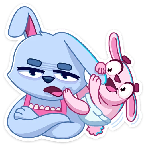 😕 Стикер «Мама Зайка» для Telegram