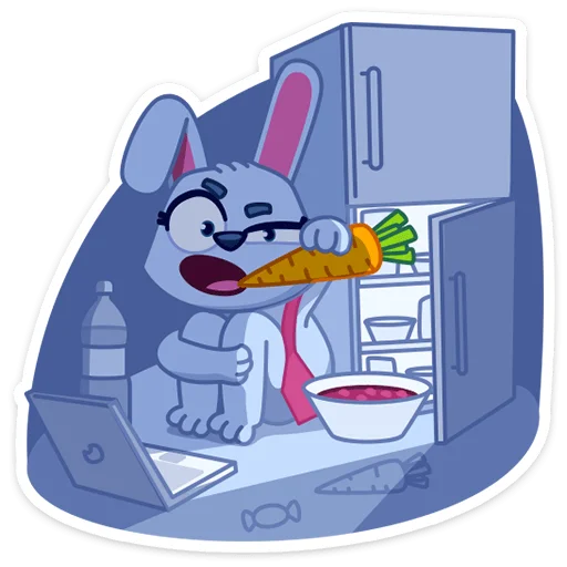 🥕 Стикер «Мама Зайка» для Telegram