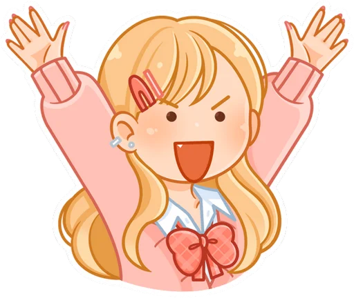 🤩 Стикер «Момо без надписей» для Telegram