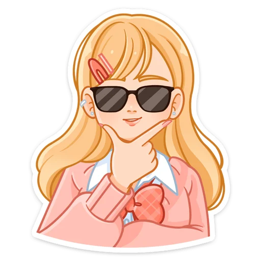 😎 Стикер «Момо» для Telegram