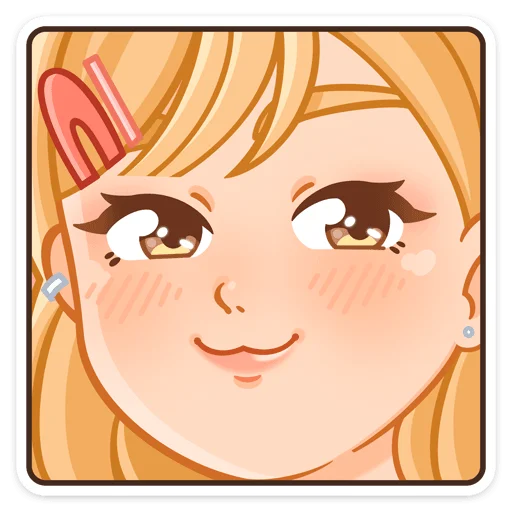 😏 Стикер «Момо» для Telegram