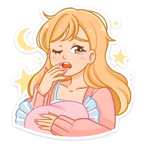 🥱 Стикер «Момо» для Telegram