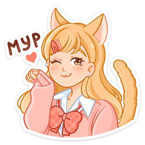 😻 Стикер «Момо» для Telegram
