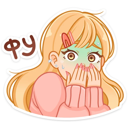 🤢 Стикер «Момо» для Telegram