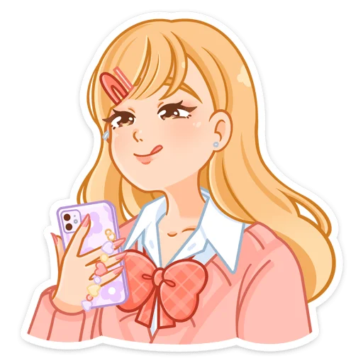 😋 Стикер «Момо» для Telegram