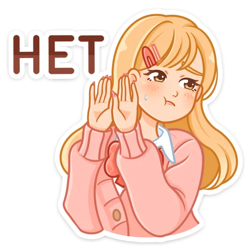 🙅‍♀ Стикер «Момо» для Telegram