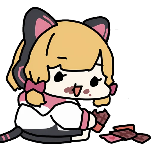 🍫 Стикер «Momoi» для Telegram