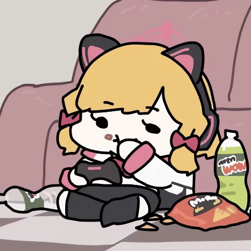 🍔 Стикер «Momoi» для Telegram