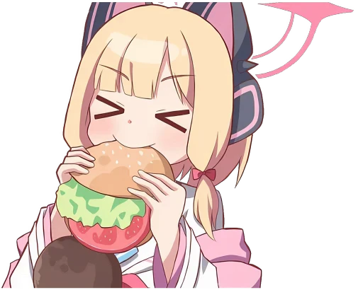 🍔 Стикер «Momoi» для Telegram