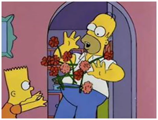 🌺 Стикер «Simpsons-Memes» для Telegram