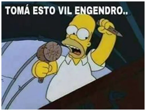 🙃 Стикер «Simpsons-Memes» для Telegram