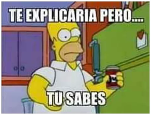 😐 Стикер «Simpsons-Memes» для Telegram