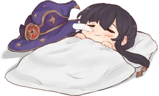😴 Стикер «Mona Genshin Impact» для Telegram