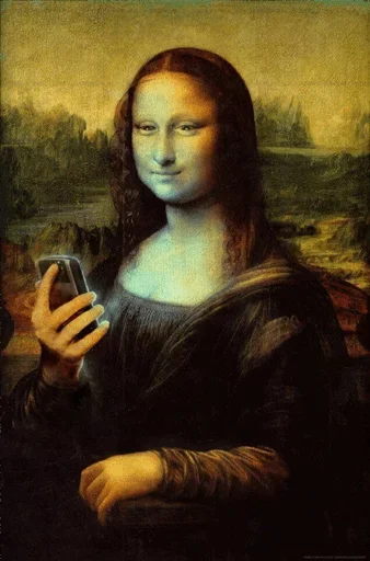 Стикерпак Mona Lisa для Telegram — скачать