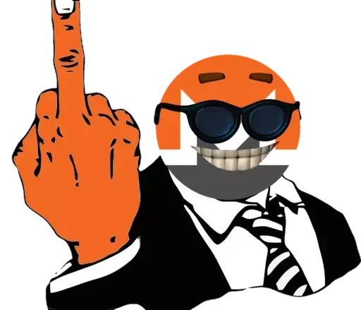 🖕 Стикер «Monero» для Telegram