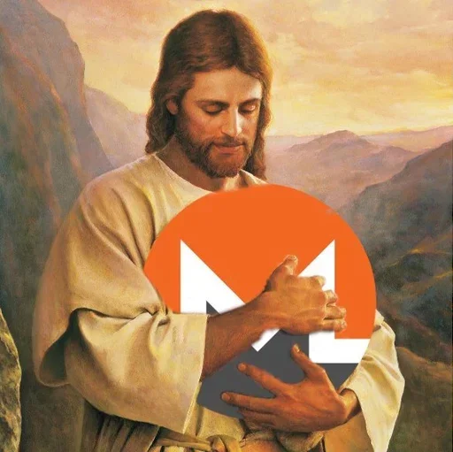 🫂 Стикер «Monero» для Telegram