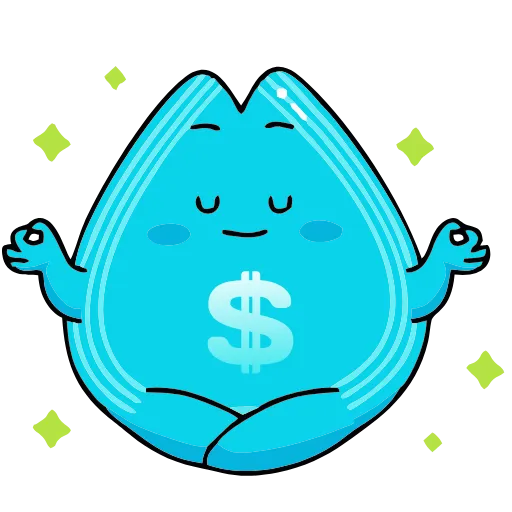 Стикер 10 Money Rain