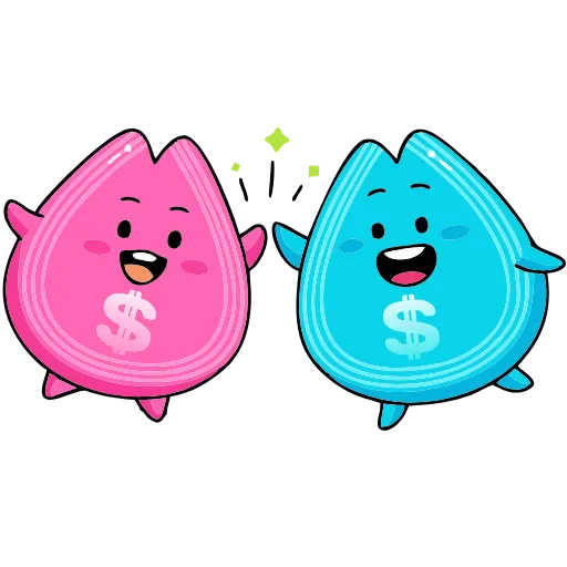 Стикер 15 Money Rain