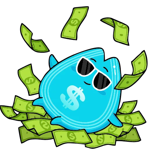 Стикер 7 Money Rain