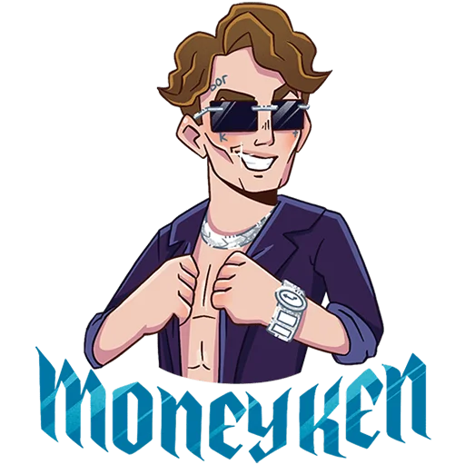 😎 Стикер «MONEYKEN AND INSTASAMKA» для Telegram