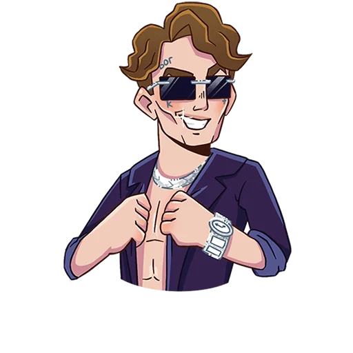 😎 Стикер «MONEYKEN AND INSTASAMKA БЕЗ ТЕКСТА» для Telegram