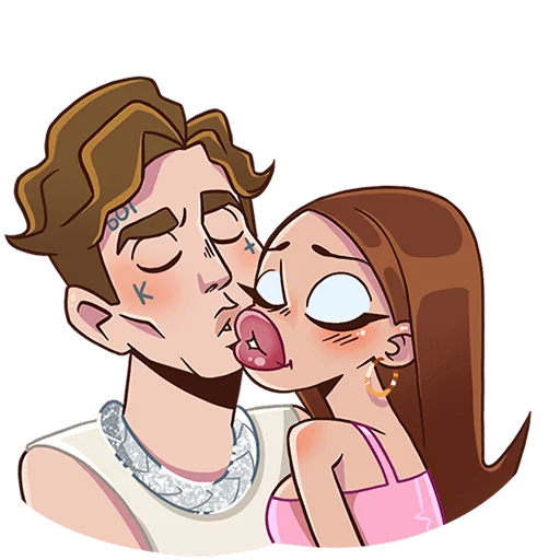 😘 Стикер «MONEYKEN AND INSTASAMKA БЕЗ ТЕКСТА» для Telegram