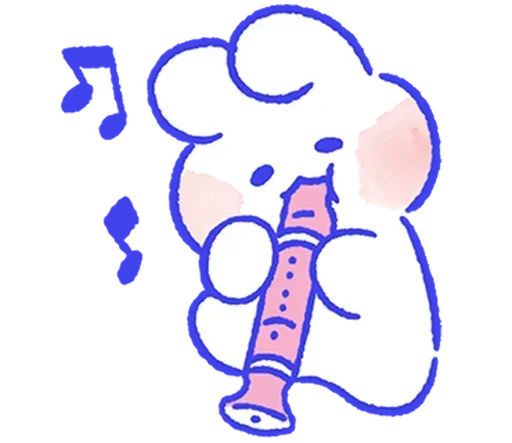 🎵 Стикер «lovely mongmong» для Telegram