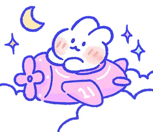 ✈ Стикер «lovely mongmong» для Telegram