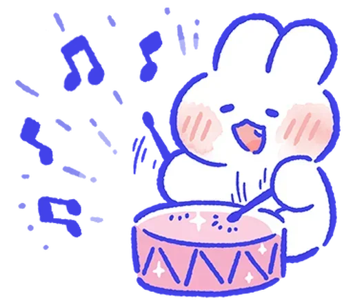 🥁 Стикер «lovely mongmong» для Telegram