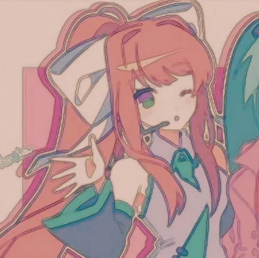 🤩 Стикер «Monika» для Telegram