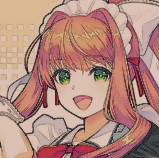 🤩 Стикер «Monika» для Telegram