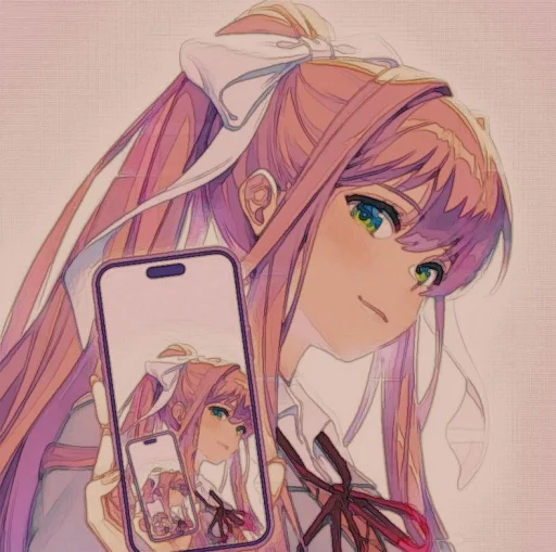 🤩 Стикер «Monika» для Telegram