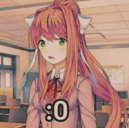 🤩 Стикер «Monika» для Telegram