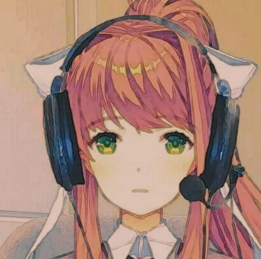 🤩 Стикер «Monika» для Telegram