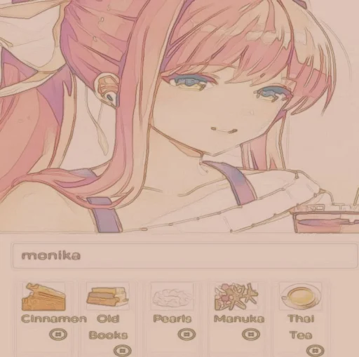 🤩 Стикер «Monika» для Telegram