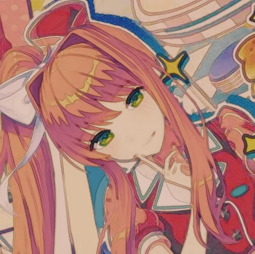 🤩 Стикер «Monika» для Telegram