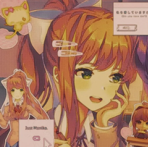 🤩 Стикер «Monika» для Telegram