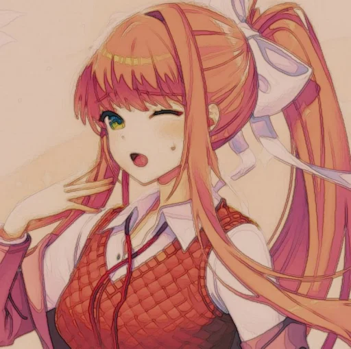 🤩 Стикер «Monika» для Telegram