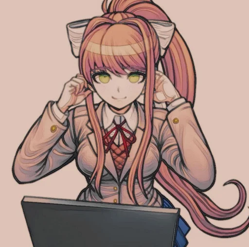🤩 Стикер «Monika» для Telegram