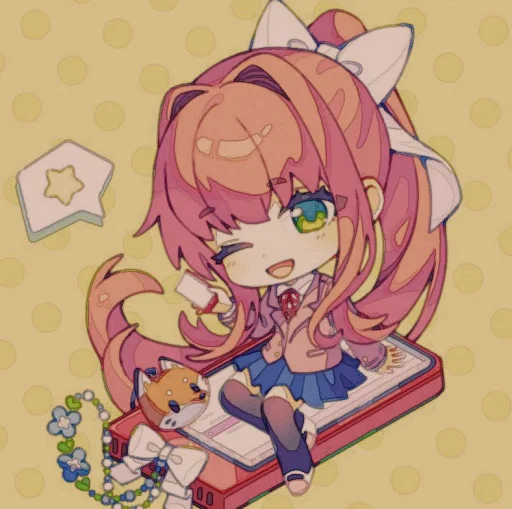 🤩 Стикер «Monika» для Telegram